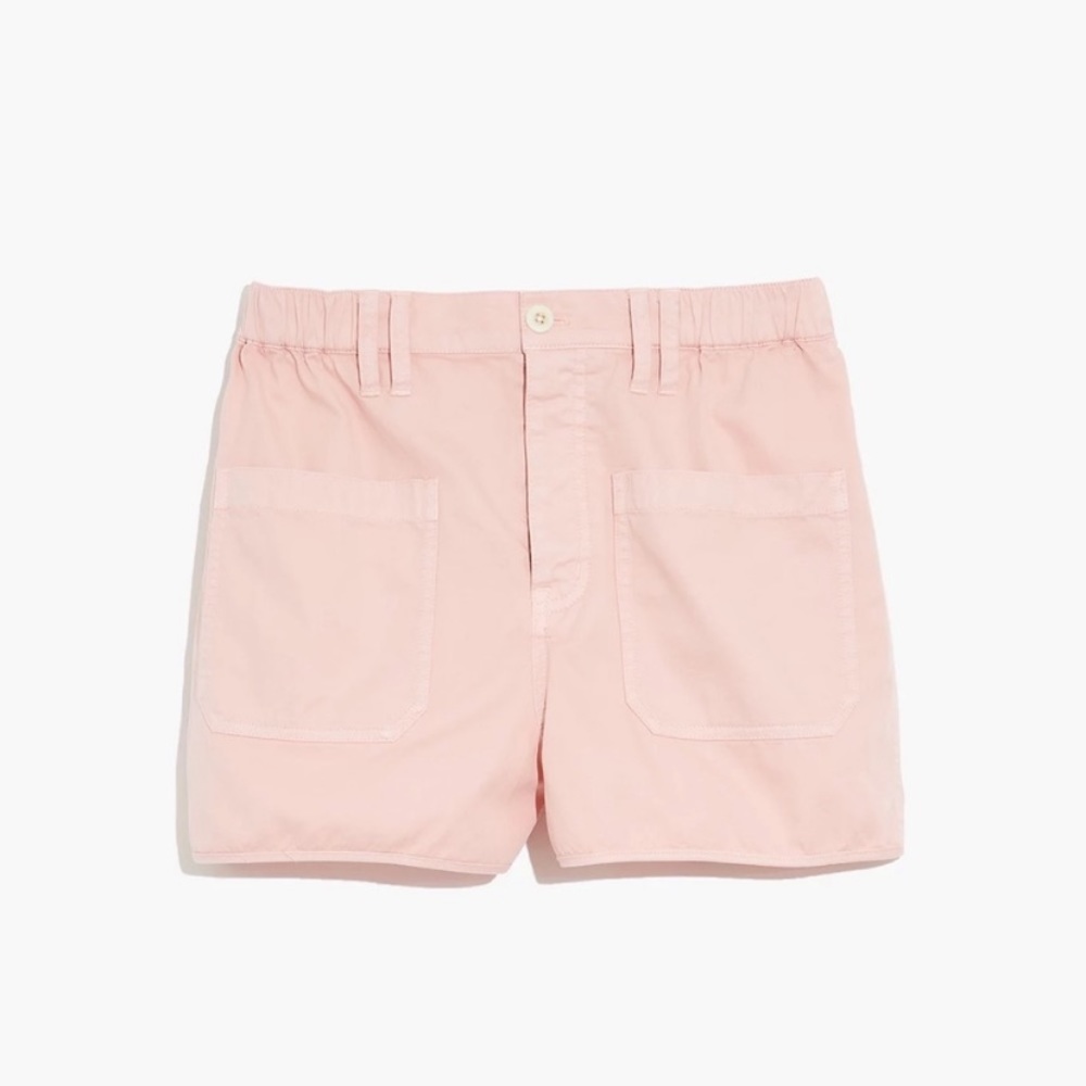 NWT Madewell Belclaire Pink Pull-On Shorts Size S